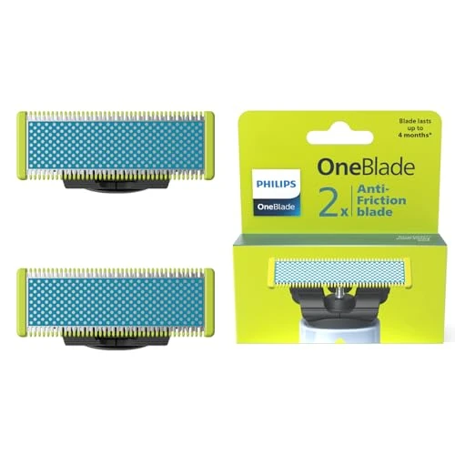 Zeitlich begrenztes Angebot: Philips OneBlade First Shave Klingen, passend für alle OneBlade und OneBlade Pro Modelle, für besonders empfindliche Haut im Gesicht, original von Philips, 2er-Pack (Modell QP225/50) von 24.99 € auf 19.99 € (20% Rabatt)