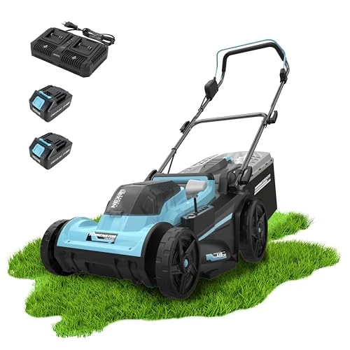 Offerta a tempo: Cecotec Tagliaerba a Batteria Terrenator E7 Liberty Z Plus. Motore Brushless, 2 Batterie 21V 4Ah, Caricatore Doppio, Z-Tech 25-75mm, Taglio 43cm, 3in1 Mulching, Sacco 45L, Ruote Posteriori XL - 42% da 229.00 € a 132.90 €