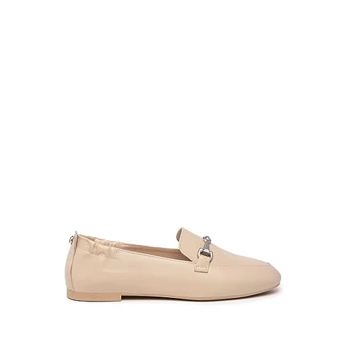 Offerta a tempo: Nero Giardini E306200D Mocassini Donna in Pelle - Lino 36 EU - 50% da 135.00 € a 67.50 €