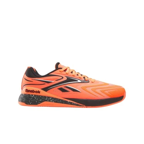 Offre limitée : Reebok Baskets Nano X5 Edge Unisexes, Orange Flash, Blanc/Noir, Taille 42,5 UE de 150.00 € à 90.99 € (39% de remise)
