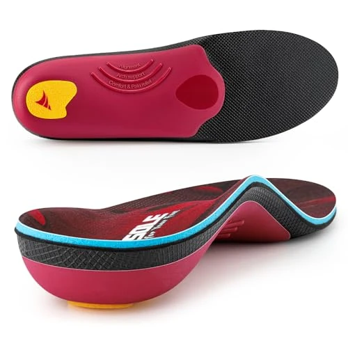 Offerta a tempo: VALSOLE Soletta ortopedica per uomini e donne,soletta di supporto per fascite plantare,per piedi piatti,metatarsalgia,dolore al tallone,inserti comodi per assorbimento degli urti(43-44 EU 27.8cm) - 39% da 27.99 € a 17.06 €