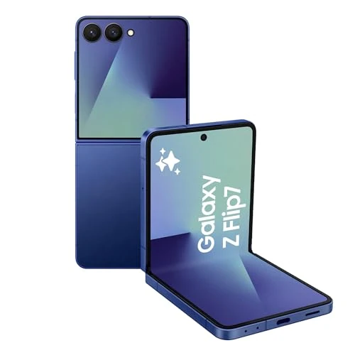 Offerta a tempo: Samsung Galaxy Z Flip7 Smartphone AI pieghevole, 3 anni di Garanzia del produttore, RAM 12GB, 512GB, Display 4,1" Super AMOLED/6,9" Dynamic AMOLED 2X, Fotocamera 50MP, Blue Shadow [Versione italiana] - 14% da 1399.00 € a 1199.00 €