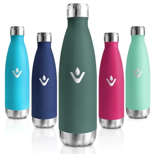 Oferta limitada: Motswedi Botella Termica Niños, 500ml, Botella Agua Acero Inoxidable Niños, Termo Sin BPA, Cantimplora Termica, con pared Doble Aislamient, Cantimplora para Adultos, Deporte, Oficina, Verde Militar de 10.81 € a 10.81 € (ahorro 0.00%)