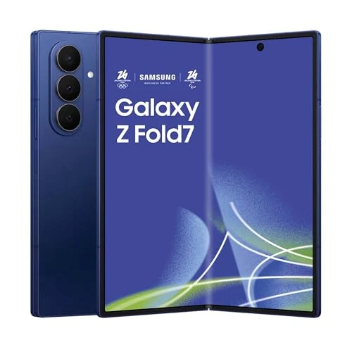 Samsung Galaxy Z Fold7 Smartphone AI pieghevole, 3 anni di Garanzia del produttore, RAM 12GB, 512GB, Display 6,5"/8", Camera 200MP, Batteria a lunga durata, Blue Shadow [Versione italiana]