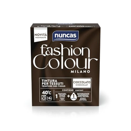 Offre limitée : Nuncas Fashion Colour Milano - Chocolat - Kit de teinture textile - Prêt à l'emploi avec lessive post-traitement (180 g - 75 ml) de 6.51 € à 6.51 € (0.00% de remise)