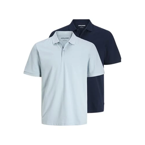 Oferta limitada: JACK & JONES Jjkane Polo SS 2Pk MP, Azul Celestial, M (Pack de 2) Hombres de 23.90 € a 20.32 € (ahorro 15%)