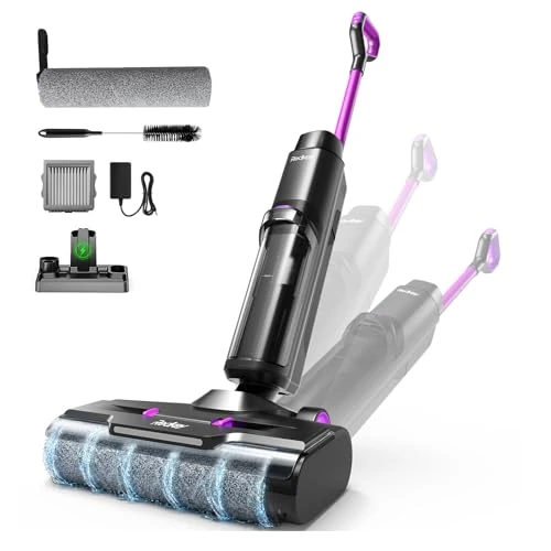 Offerta a tempo: Redkey W15 Aspirapolvere e Lavapavimenti Senza Fili, Aspirapolvere Lavapavimenti 3 in 1, 26 000Pa Potente Aspirazione di Acqua e Polvere, 6 mm, Autonomia Lunga 75min, Display LED, Auto-Pulizia - 6% da 169.99 € a 159.99 €