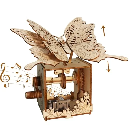 Oferta limitada: MUSIC PARK Puzzle 3D maquetas Madera Caja de Música Mágica con Mariposa Rompecabezas Adultos Ideal para Regalar en Navidad Regalos para Familia de 19.99 EUR a 16.14 EUR (ahorro 19%)