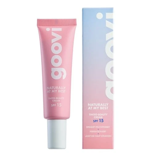 Offre limitée : GOOVI Naturally Tinted Beauty Cream - Crème de jour teintée SPF 15 - BB crème naturelle pour tous les types de peau - Hydratant, couvrant et soin en un - 30 ml de 20.11 EUR à 16.79 EUR (remise 17%)