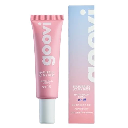Offerta a tempo: GOOVI Naturally Tinted Beauty Cream - Crema giorno colorata con SPF 15 - Crema BB naturale per tutti i tipi di pelle, idratante, copertura e cura in uno - 30 ml - 20% da 20.94 € a 16.69 €