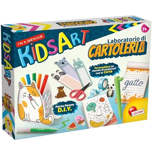 Lisciani Jeux- I'm a Genius Kids Art Atelier de papeterie, 113880