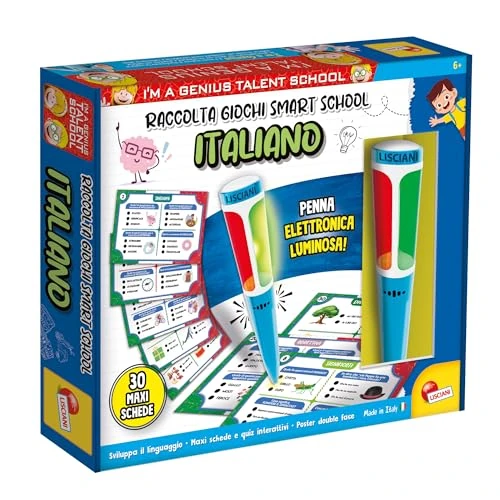 Lisciani Jeux- I'm a Genius Collection Jeux Smart School Italien, 113842