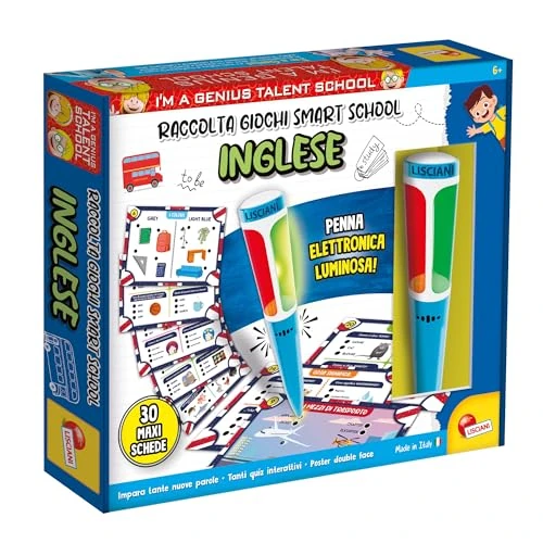 Lisciani Giochi - I'm a Genius Colección de Juegos Smart School Inglés, 113859