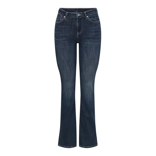 Zeitlich begrenztes Angebot: ONLY Onlpower Mid Waist Push Up Flared DNM von 49.99 € auf 24.47 € (51% Rabatt)