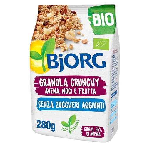 Offerta a tempo: BJORG Granola Crunchy Avena Integrale Noci e Frutta Bio 280g - 25% da 3.99 € a 2.99 €
