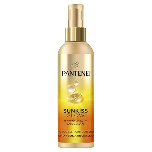 Pantene Pro-V Sunkiss Glow Spray do włosów z ochroną przeciwsłoneczną 200 ml, pomaga chronić przed promieniowaniem UVA, UVB, solą i chlorem, odżywiający i lekki spray do rozczesywania włosów do