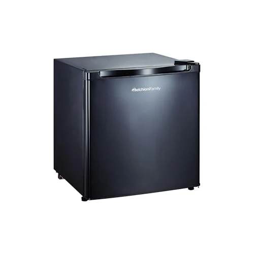 Familia Melchioni | Mini nevera con compresor 46L con control mecánico, 6 niveles de temperatura y compartimento extra fresco, compacto, potente y eficiente [Clase de eficiencia energética E]