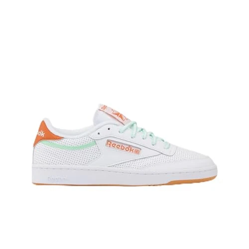 Offerta a tempo: Reebok Donna Club C 85 Sneaker, FTWRWHITE/RUSTORANGE/INVERTEDAQUA, 42 EU - 40% da 110.00 € a 65.99 €