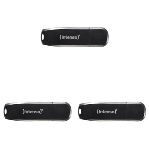 Offerta a tempo: Intenso Speed Line - Chiavetta USB da 64 GB - Pendrive USB 3.0, nero (Confezione da 3) - 36% da 38.97 € a 25.08 €