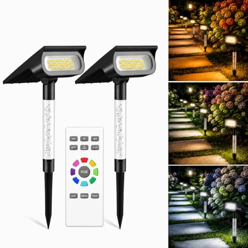 Offerta a tempo: INTELAMP Faretti Solari da Esterno, 3 Colori di Luce Regolabili (Picchetto) - 20% da 47.99 € a 38.39 €