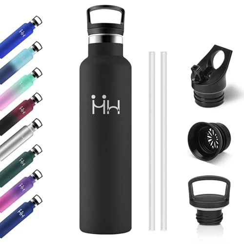 Oferta limitada: Botella Agua Acero Inoxidable 1L, Botella Termica con Pajita, Cantimplora Termo con Doble Aislamiento, sin BPA, Termo Reutilizable para Escuela, Adultos, Preescolar, Guardería, Oficina, Fitness de 21.99 € a 21.99 € (ahorro 0.00%)