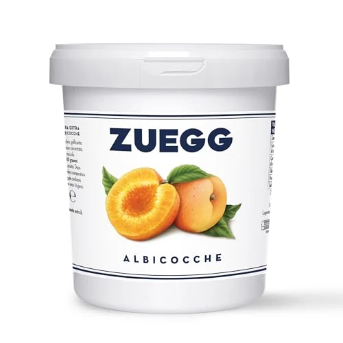 Zuegg, Confettura Extra di Albicocche da Forno/Farcitura Secchiello 1,3kg - Confezione Dispensa, B&B, Hotel, Contiene 50% di Frutta ogni 100 Grammi, Senza Glutine (1 Mastello x 1,3kg)