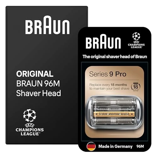 Braun Serie 9 PRO+ 96M, originele vervangende scheerkop voor elektrisch scheerapparaat, herstelt 100% van de prestaties, compatibel met alle scheerapparaten uit de serie 9