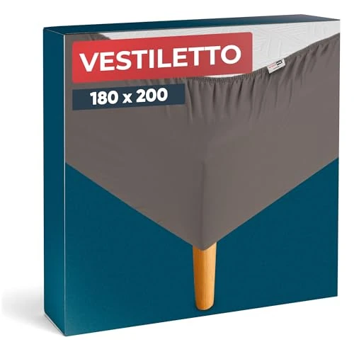Offerta a tempo: Wrappybag Vestiletto King size 180 x 200 cm - Rinnova e Modernizza il tuo Vecchio Giroletto – Copertura Giroletto Tortora– 6 Misure Disponibili - 48% da 20.99 € a 11.00 €