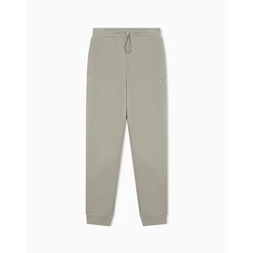 Offre limitée : Emporio Armani Pants with Cuffs Pantalon de survêtement, Sauge, M Homme de 56.48 € à 56.48 € (0.00% de remise)