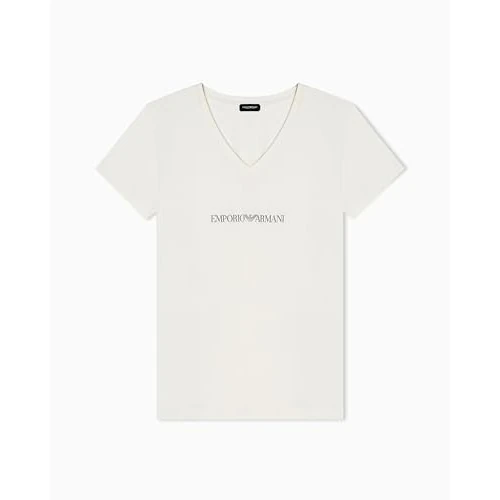 Oferta limitada: EMPORIO ARMANI V Neck T-Shirt Camiseta, Blanco, XL para Mujer de 55.00 € a 46.75 € (ahorro 15%)