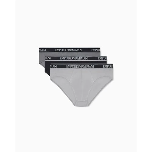 Oferta limitowana: EMPORIO ARMANI Męskie majtki 3-pak, czarne/stalowe/szare, S z 176.95 zł na 176.95 zł (oszczędź 0.00%)
