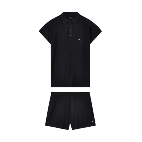 Oferta limitowana: EMPORIO ARMANI Damska BLUZA ESSENTIAL STUDS + SZORTY PIŻAMA CZARNA S z 367.59 zł na 367.59 zł (oszczędź 0.00%)