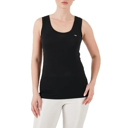 Offre limitée : EMPORIO ARMANI Tank Tricot, Noir, M Femme de 38.18 € à 30.74 € (19% de remise)