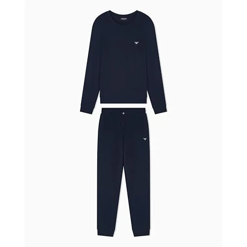 Zeitlich begrenztes Angebot: EMPORIO ARMANI Modal Terry Trainingsanzug für Herren, Blau, Größe M von 172.74 € auf 172.74 € (0.00% Rabatt)