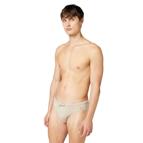 Offerta a tempo: EMPORIO ARMANI Slip da Uomo in Raso Marrone S - 48% da 65.00 € a 33.83 €