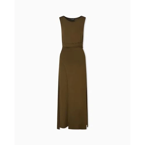 Oferta limitowana: EMPORIO ARMANI Sukienka damska z wiskozy zielona S z 541.55 zł na 465.45 zł (oszczędź 14.05%)
