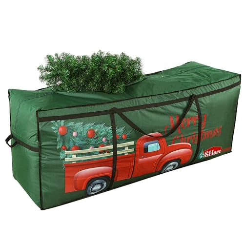 Tijdelijke aanbieding: SHareconn Opbergtas voor kerstboom: kan tot 7,5 m kunstkerstboom bevatten, gedemonteerd met versterkte handgrepen en dubbele ritssluiting, waterdicht materiaal, donkergroen van 31.99 EUR naar 31.99 EUR (korting 0%)