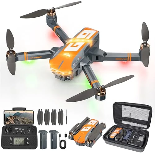 Offre limitée : G9 GPS Drones avec Caméra 4K professionnel pour Enfant et Adultes, 45 Mins de Vol, Moteur sans Balais, Résistance au Vent, Retour Auto, Suivi Auto,Transmission 5G, Moins de 249g, C0 de 119.99 EUR à 113.99 EUR (remise 5%)