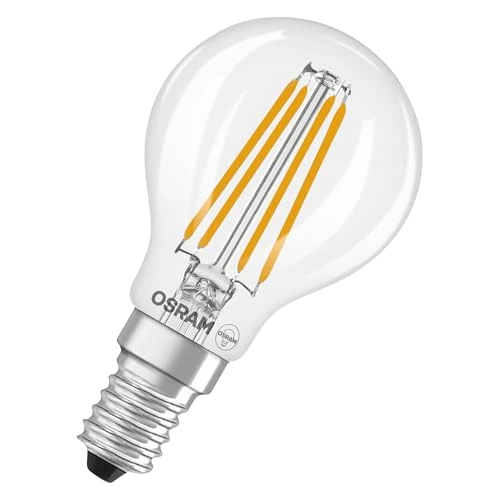 Osram LED Retrofit CLASSIC P in P-Form, LED-Lampe, Glas, klar, 3,4 W, 470 lm, 4000 K, CRI 80