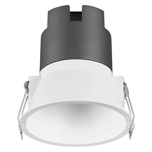 OSRAM SPOT Twist recessed Downlight, White, 10W, 800lm, 830 WT, 93mm Diameter, Warm White Light Color, up to 90% Energy Savings Compared to Halogen downlights, Easy Installation, 3000K.