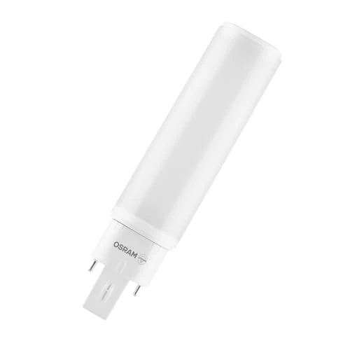 Osram Lampe LED DULUX à culot à broches G24q 6 W 660 lm 6 500 K, remplacement de lampe fluorescente compacte, ballast électronique rotatif, 30 000 h, sans mercure, remplacement facile, IP20
