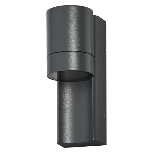 Offerta a tempo: OSRAM Lampada da esterno ENDURA CLASSIC ISIDOR W, lampada da parete, attacco GU10, grigio scuro, alluminio, installazione semplice e veloce, diffusore opaco, classe di protezione IP65, uso esterno - 19% da 37.95 € a 30.89 €