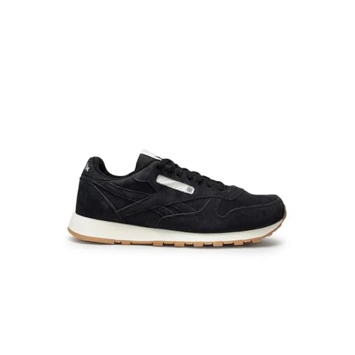 Offerta a tempo: Reebok Unisex Classic Leather Sneaker, Black/Chalk/Gum, 34 EU - 67% da 110.00 € a 36.26 €