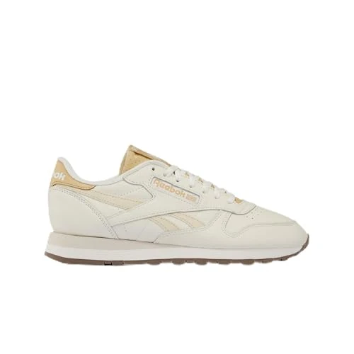 Reebok Unisex Classic Leather Trainers, Chalk/Alabaster/Simple Beige, 44 EU