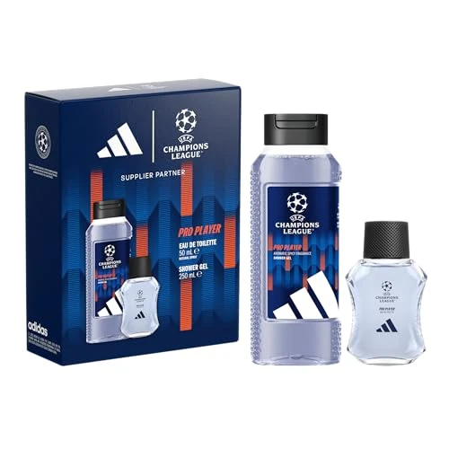 Oferta limitada: adidas, Set de regalo UEFA Champions League Pro Player, Eau de Toilette 50 ml y gel de ducha de 250 ml de 13.47 € a 13.47 € (ahorro 0.0%)