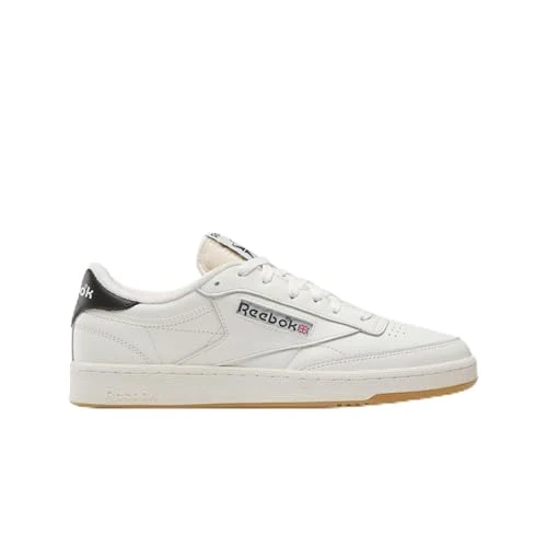 Reebok Unisex Club C 85 Vintage sneakers, Chalk/Black/Gum, 36 EU