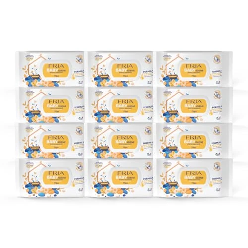 Offerta a tempo: Fria Baby Igiene Salviette per Cambio Pannolino, con Olio di Argan e Nutrimilk ad Effetto Idratante sulla Pelle, Dermatologicamente Testate, Confezione da 840 Salviette - 10% da 22.90 € a 20.50 €