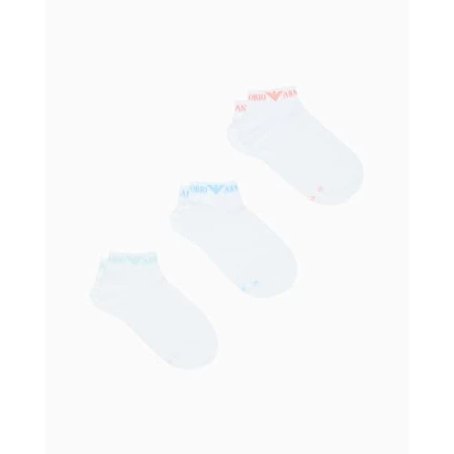 Offerta a tempo: EMPORIO ARMANI CALZINI SNEAKER UOMO LOGO ESTENSO 3-PACK BIANCO S/M - 54% da 25.00 € a 11.50 €