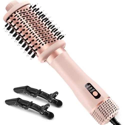 Offerta a tempo: Asciugacapelli Spazzola, Professionale Agli Ioni Negativi One-Step - Tecnologia a Ioni per Asciugatura Rapida, Controllo Crespo ed Effetto Salon | Aria Calda per Capelli Lisci e Voluminosi - 54% da 42.99 € a 19.99 €
