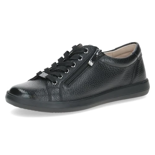 Offerta a tempo: CAPRICE Sneaker da Donna in Pelle, Nero (Black Deer), 39 EU - 41% da 96.59 € a 56.90 €